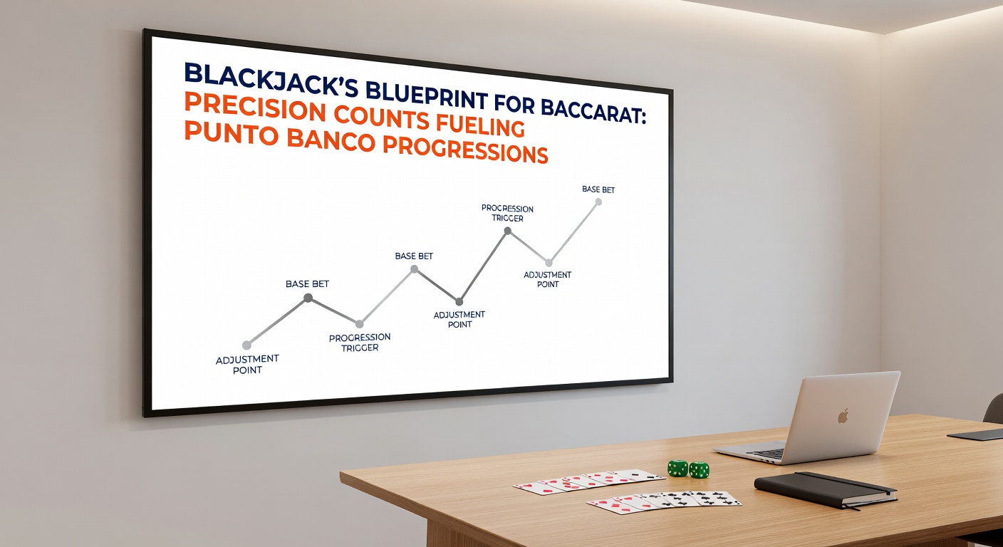 Digital simulation screen showing baccarat shoe counts overlaid with blackjack-style progression charts
