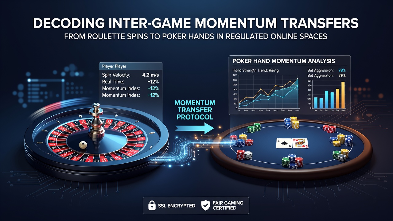 Screenshot of online casino dashboard displaying separate sections for roulette and poker with real-time statistics