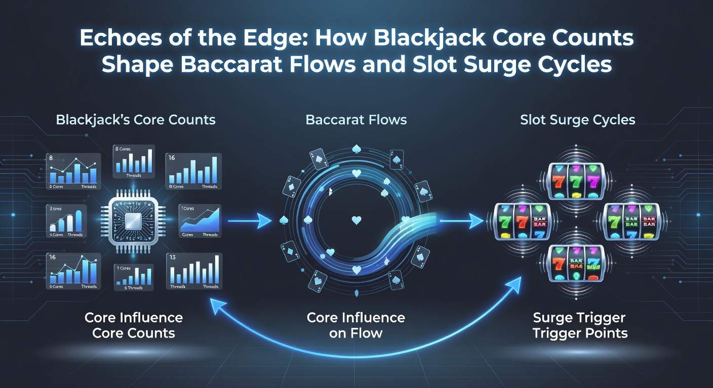 Close-up of a baccarat shoe mid-deal alongside slot reels hitting a bonus surge, illustrating strategic overlaps in casino momentum