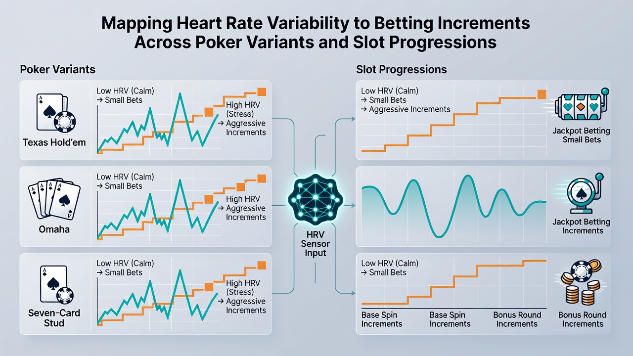 Slot machine interface displaying optional heart rate variability feedback during progressive play